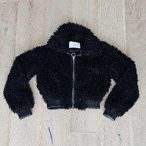 Zara Woman Black Teddy Jacket
